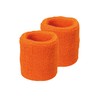 Artec 18159 Fluffy Terry Cloth Wristband, Orange, Sports Festivals, Recitals,
