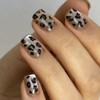Aurora Leopard Glitter Stick On False Nails