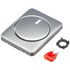 Busch-Jaeger 6540-20 Control cover for rotary Dimmer , platinum, alpha