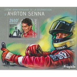 Prophila Collection Central African Republic Block 1123 (Complete Edition) Mint NH ** MNH 2014 Ayrton Senna (Stamps for Collectors) Cars/Road Traffic