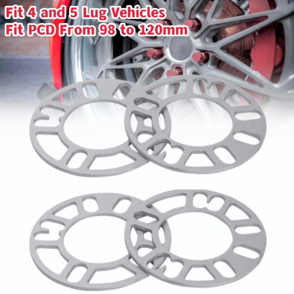 Unbranded 4Pcs 5mm 4 Lug 5 Lug Wheel Spacers 4x100