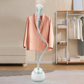 Hanging Ironing Machine Garment Steamer Professional Steamer 208.4°F for Clothes Handheld Flat Iron Hanging with Ironing Board Home Vertical Steam Cleaner for Clothes 110V (White)