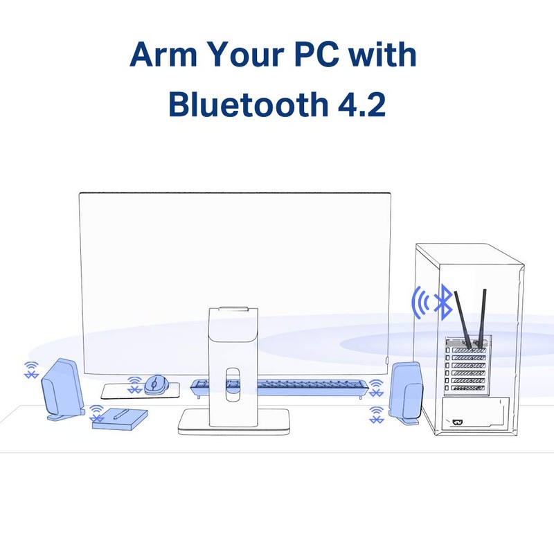 TP-LINK Archer T5E AC1200 Wi-Fi Bluetooth 4.2 PCI Express Adapter