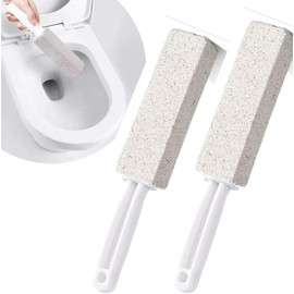 RUISTLI Piedra Pomez para Baño 2 PCS,Cepillo para Baño Duradero Sólido,Piedra Pomez Más Limpio Que El Cepillo,Quita Sarro Baño Limpieza Hogar,Limpiar El Inodoro,El Lavabo, La Bañera (2 PCS)