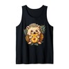 Pineapple Hedgehog Animal Print Drawing Pineapple Lover Tank Top