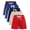 GFQLONG Toddler Boys Girls 5 Pack Cotton Running Athletic Shorts,Kids