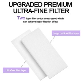 Pack of 52 Premium HEPA Filters for Airsense 11 Accessories, Ultra Fine Filter Compatible with AirSense 11, Improved Premium Disposable Filters, CPAP Replacement Filters by BlessEase