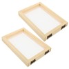 Mould and Deckle 2pcs Paper Frame Papermaking Mould Frame DIY