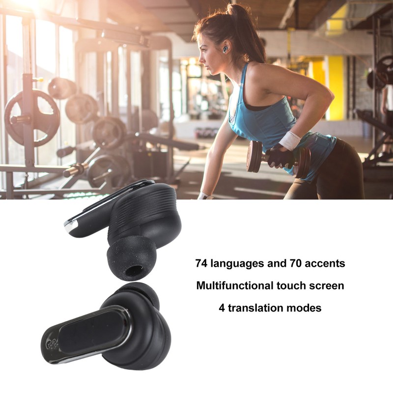 Language Translator Earbuds Bluetooth 5.3 Noise Reduction 74 Languages 70