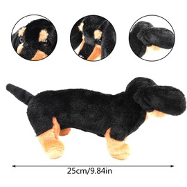 ZPSOSPZ Dachshund Stuffed Animal, Dachshund Dog Animal Plush Decoration for Kids, Suitable for Birthday Children's Party, The Best Gift for Children to Stimulate Creativity