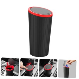 Vaguelly Car Trash Can Leakproof Odor Compact Aesthetic Car Accessory Cup Holder Garbage Bin Must-Have for Vehicle
