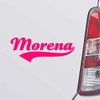 Custom Brother - Morena Name Pink Color Car Laptop Wall