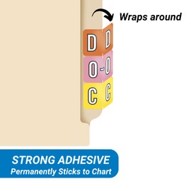 Doctor Stuff - File Folder Labels, Alphabet Letter Z, Barkley/Sycom FABKM - BXAM Series Compatible Alpha Stickers, Dark Green, 1" x 1-1/2", 500/Roll