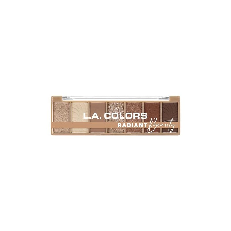 L.A. COLORS Alluring Beauty 7 Color Eyeshadow Palette, Radiant CES497