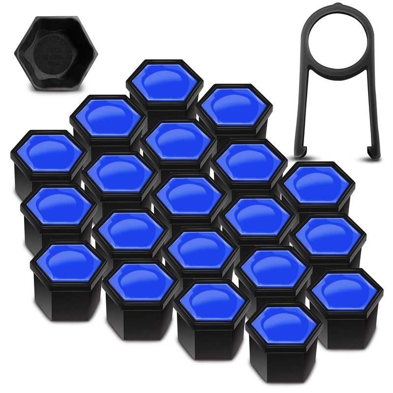 Biomar Labs Set of 20pcs Car Wheel Nut Caps Bolt