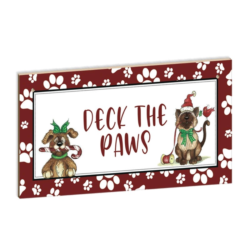 Second Ave Funny Deck The Paws Christmas Xmas Dog Owner