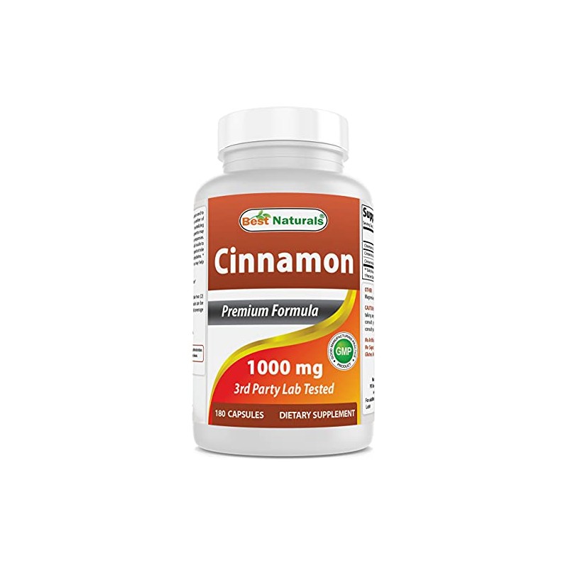 Best Naturals Cinnamon 1000 mg with Chromium 200 mcg 180