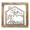 Home House Wall Art - Set In Wooden Floating Frame