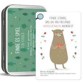 BIROYAL Outdoor Treasure Hunt for Children - Search & Find - Mindfulness in Nature - Find It Game for Children - Explorer Toy for Girls & Boys from 4, 5, 6, 7, 8 Years