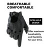 LIBO Genuine Leather Driving Gloves for Men Women, Unlined Full
