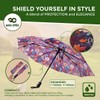 ECO CHIC Automatic Umbrella Windproof Strong Compact Folding Travel Umbrella