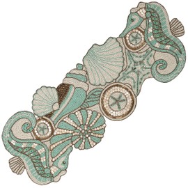 Beaded Table Runner 36inch,Glitz Table Runner,Decorative Table Runner,Farmhouse Decor Table Runner,Rustic Bridal Shower Beaded Table Runner,Beaded Christmas Table Runner - 13x36 Fern Green Ivory