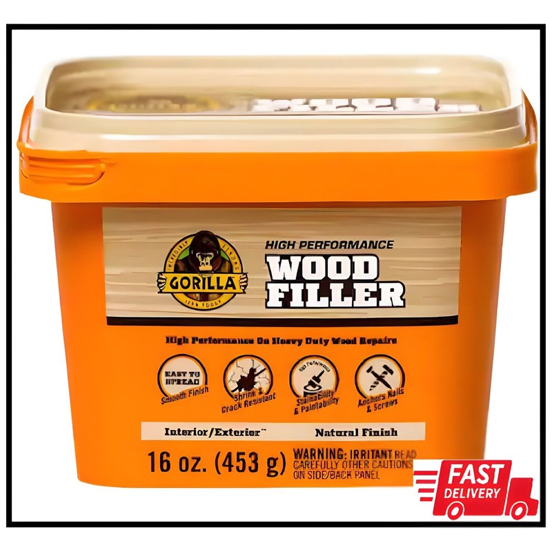 Gorilla 16 Oz. Natural Wood Filler Tub