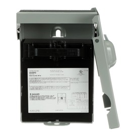 MIDWEST U035F2P • Weatherproof Fused AC Disconnect Switch • Metal Construction • AC Disconnect • 60A 240V • 1 Phase N3R • Horsepower Rated