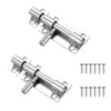 Boutihao 2 Pack 3 inch 304 Stainless Steel Door Bolts,
