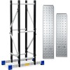 Bryner Folding Step Ladder,19.6ft ,7in1 Multi-Purpose Folding Extension Ladders -