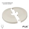 FUX Pack of 2 Single Heating Pipe Rosette Extra Large