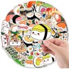 50 PCS Sushi Stickers Japanese Food Sushi Roll Rice Stickers