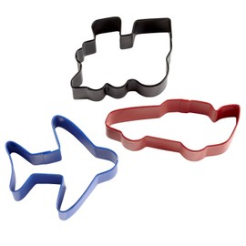 Wilton 3 Pieces Wheels Coloured Metal Cuttter Set, Silver