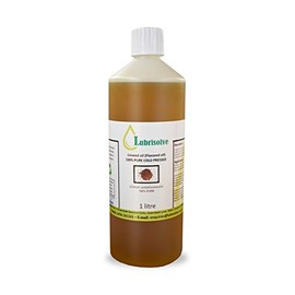 Lubrisolve Linseed Oil - 100% pure, cold pressed Linseed Oil - 1 litre