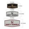 Signs ByLITA Fancy Dirty Towels Sign (Black) - Small 1