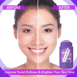 GLAMZA® Egg Plant Facial Mask Cleanses Aubergine Mask Deep Cleansing Blackhead Control