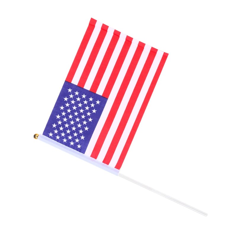 Kisangel Sets American Flags Waving Hand Flags Small American Us
