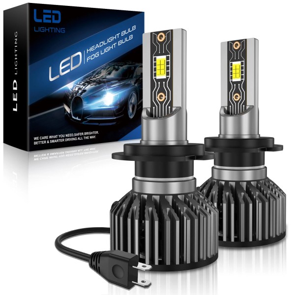 Auxiracer Pair of H7 LED Headlights Low Beam Bulbs Canbus