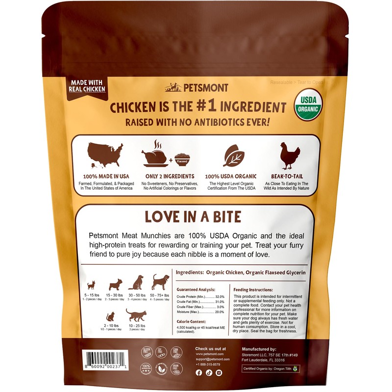 Petsmont Meat Munchies - Organic Chicken Jerky Dog Treats Limited