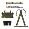 KRYDEX Tactical Chest Rig with Triple 5.56/7.62 Mag Pouch Insert