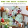 Ciieeo 100pcs Capiz Shell Wind Chime Home Decoration Round Natural