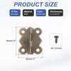 MECCANIXITY Butterfly Hinges 1.6 Inch 90-Degree Mini Decorative Floding Hinges