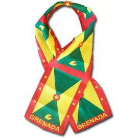 RFCO Grenada Country Lightweight Flag Printed Knitted Style Scarf 8"x60"