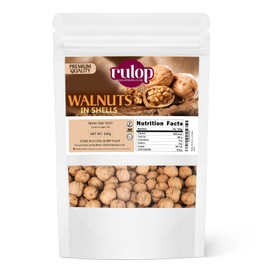 Rulop Walnuts in Shells 500g, Chilian Walnuts, Vegan and 100% Natural, Packed in a Resealable Pouch to Maintain Freshness