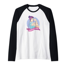 Not Fragile Like a Flower Fragile Like a Bomb Feminismus Gifts Raglan