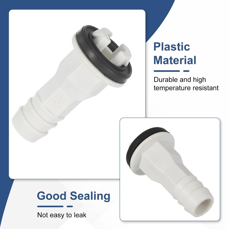 sourcing map 4Pcs Air Conditioner Drain Hose Connectors Elbow Fitting