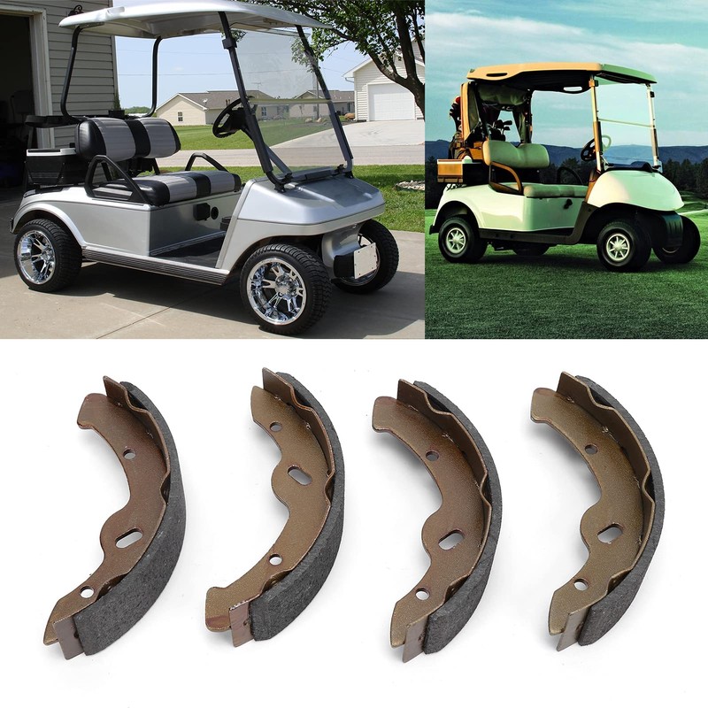 SOULONG 4PCS Brake Shoes 70794G01 JG5‑F5330‑00 Replacement for EZGO TXT