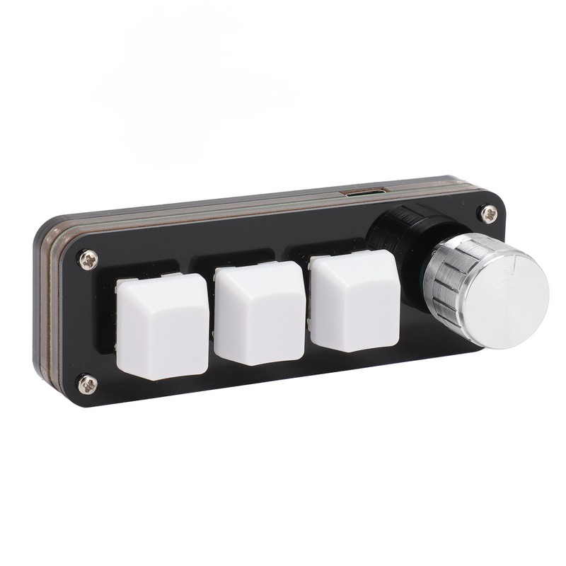 Mini 3 Key Keypad with Knob Custom Programming Hot Swappable