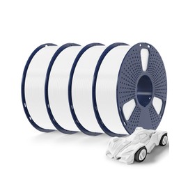 SUNLU High Speed PETG Filament 1.75mm 4KG Bundle, 3D Printer Filament 4kg, 1kg per Spool, Pack of 4, 4 Colors, White *4 Packs