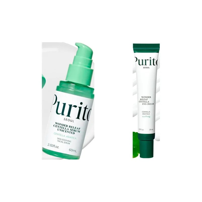 Kit Purito: Wonder Releaf Serum Centella 60ml + Crema Para